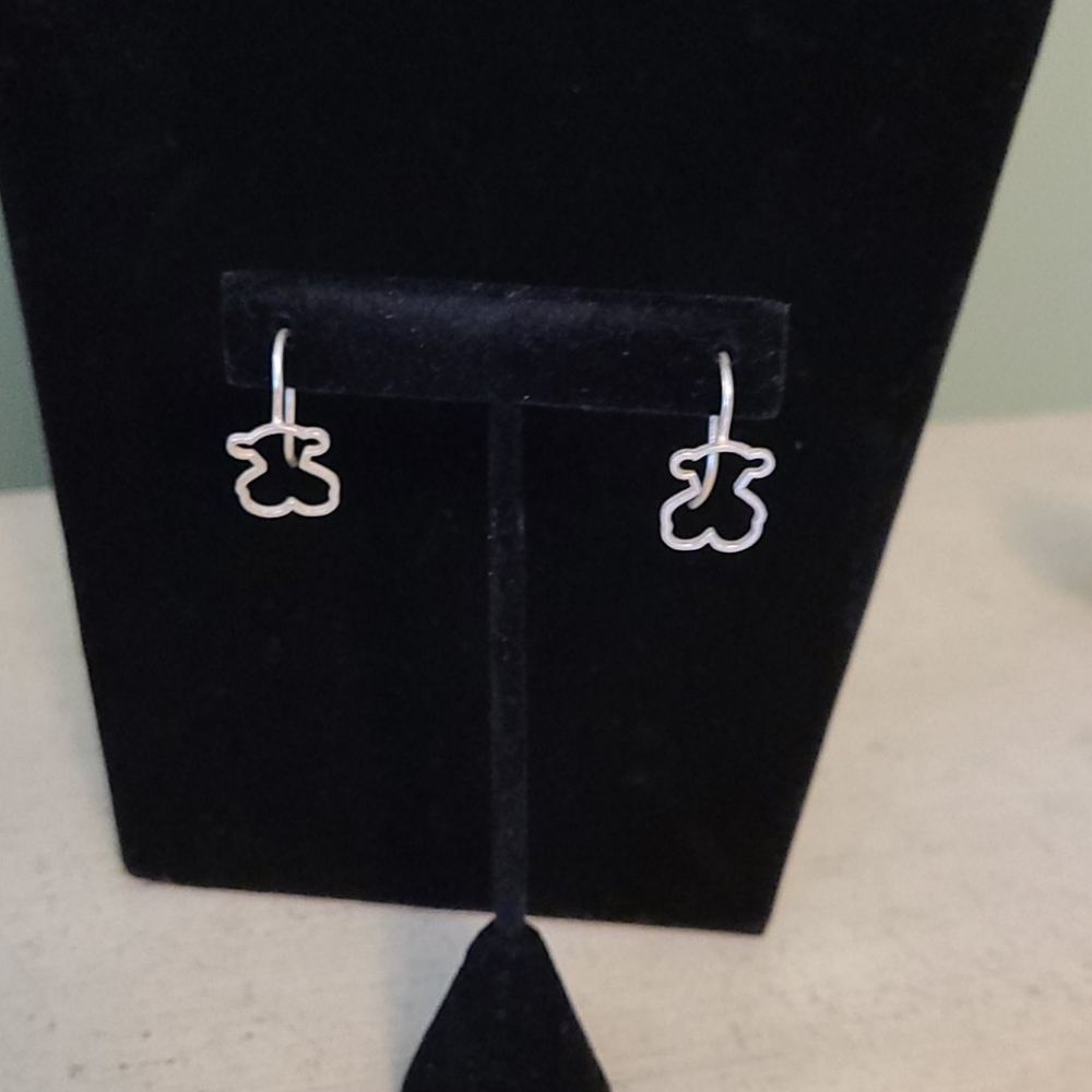 Tous 925 silver open dangle earring